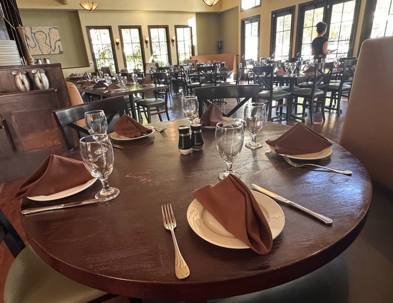 Dining area inside Dos Vientos Local Table in Newbury Park