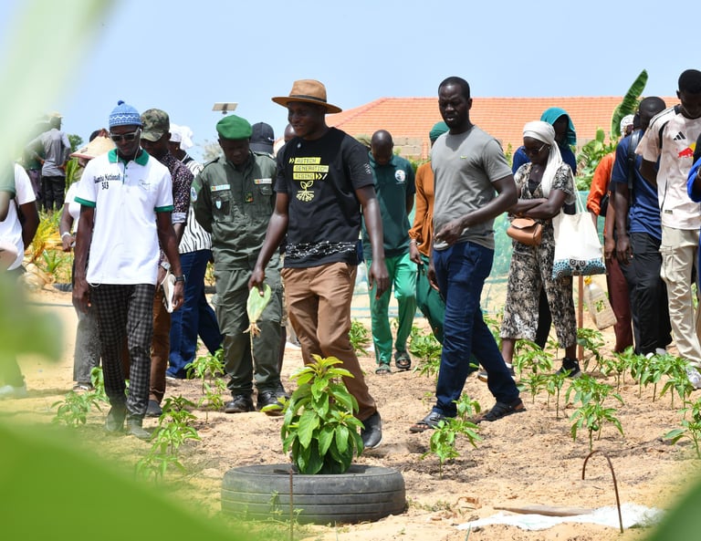 Équipe en formation. Groupe de personnes en formation et visite guidée sur les techniques agricoles