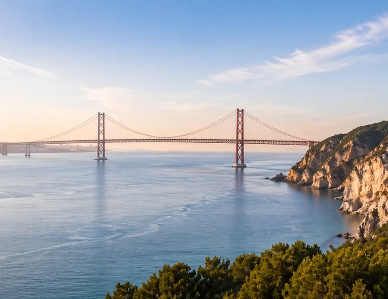 Casa moderna em Portugal com vista para o mar na região de Setúbal”