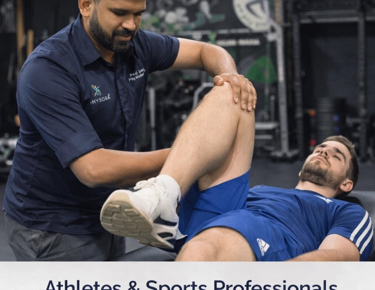 Sports physiotherapy for athletes and return to training in Neath.