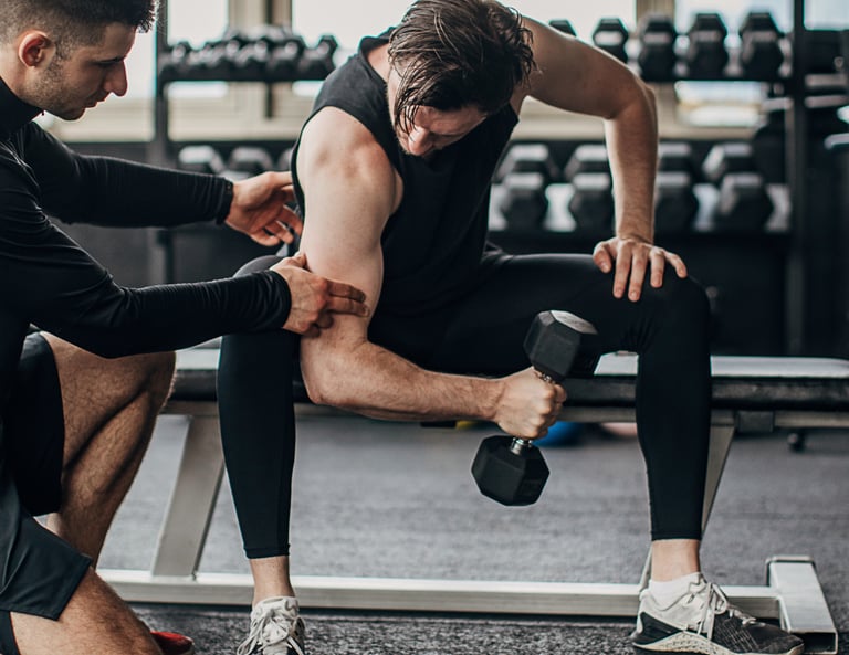 a man and a woman doing a squat - squat - squat squat squat squat squat