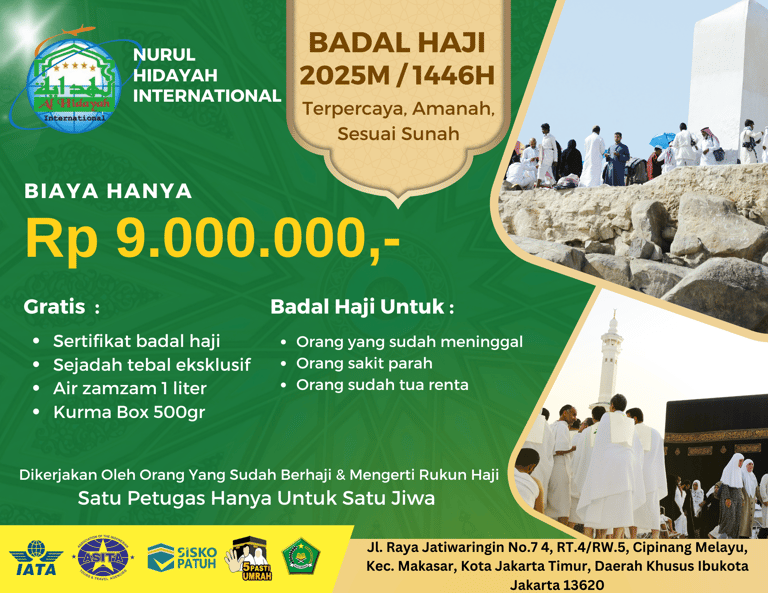 biaya badal haji 2025