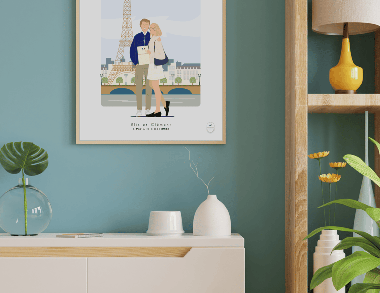 Illustrations personnalisées qui captent vos plus beaux moments en famille ou entre amis