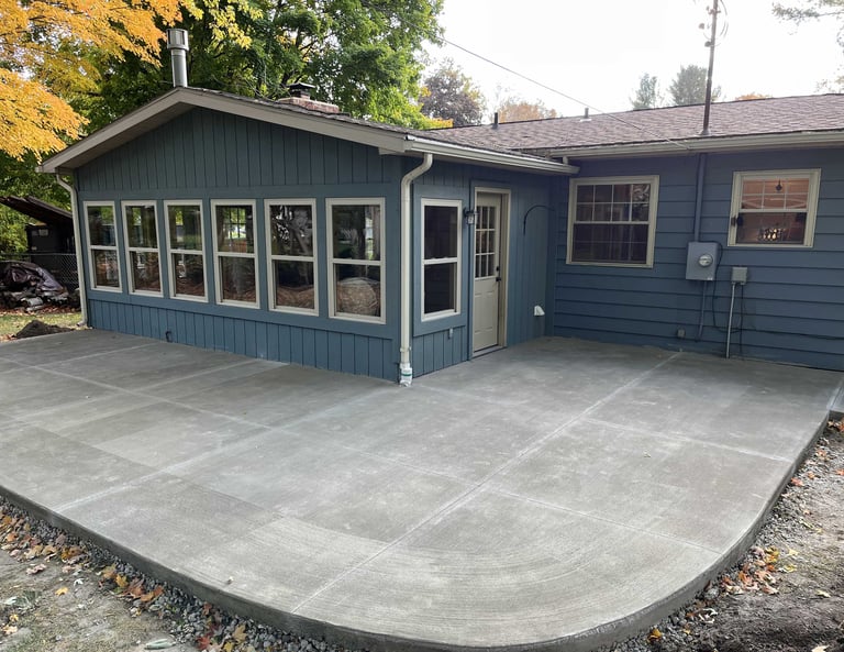Concrete Patio in Davison, Michigan