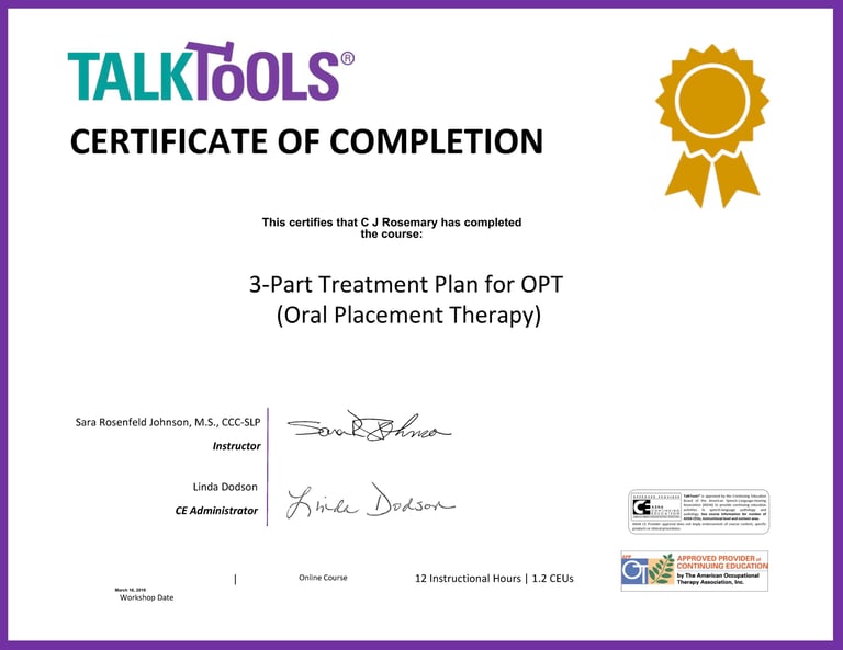 speech therapy for kids