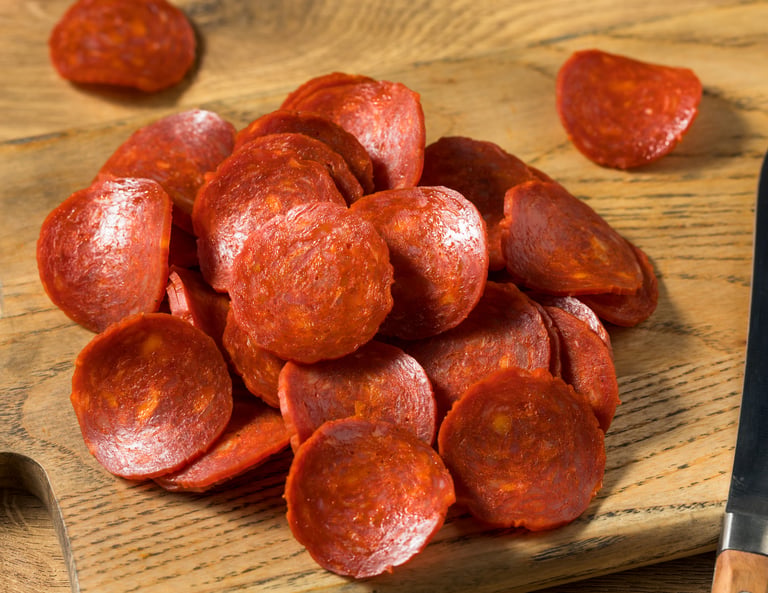 Keto Pepperoni Chips