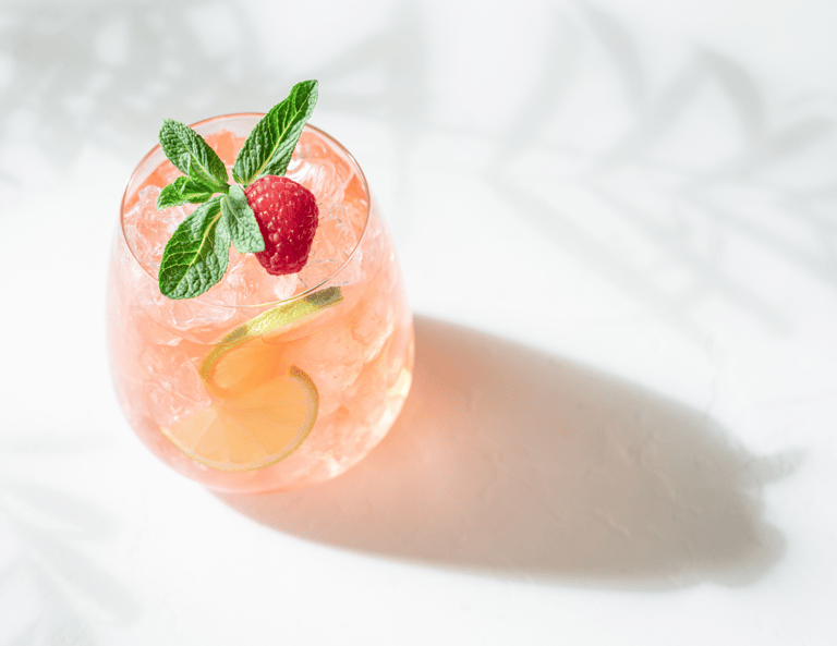 Keto Raspberry Lime Sparkler