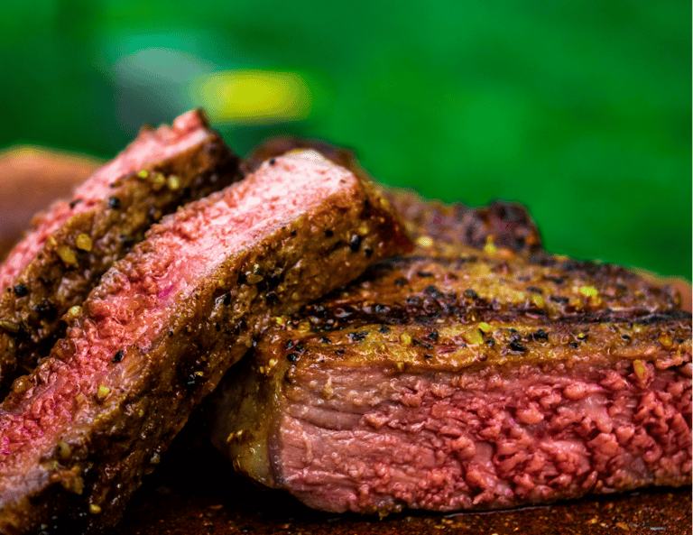Keto  Pepper Crusted New York Strip Steak