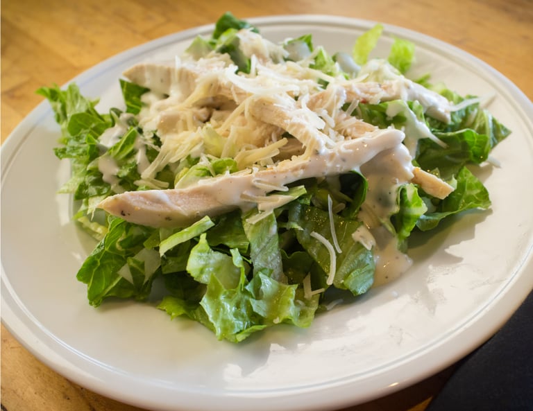 Keto Grilled Chicken Caesar Salad