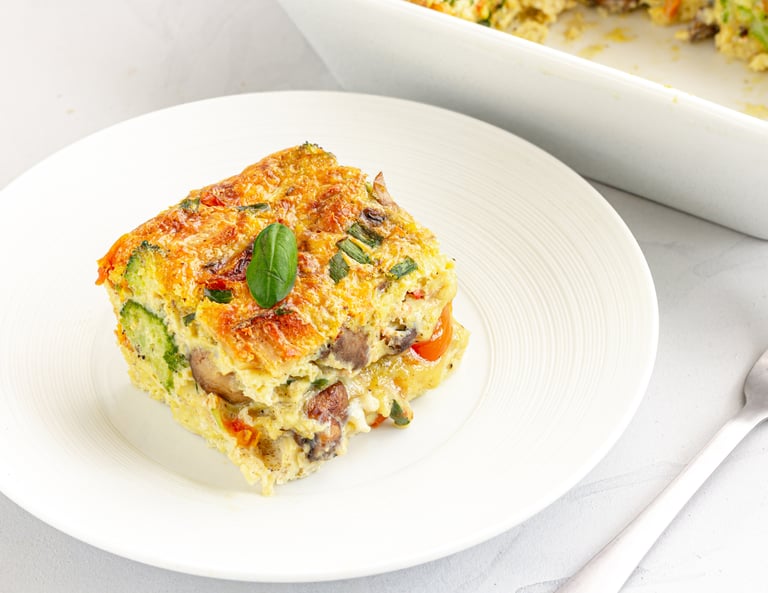 Keto Sausage and Cheese Breakfast Casserole