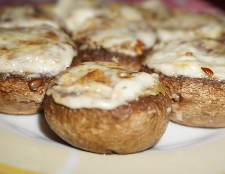 Keto Cheese Stuffed Mushrooms