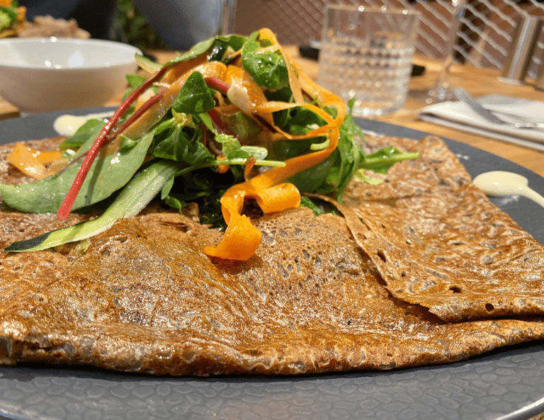 Une crêpe aux légumes