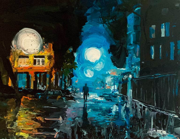 In the city's limelight.