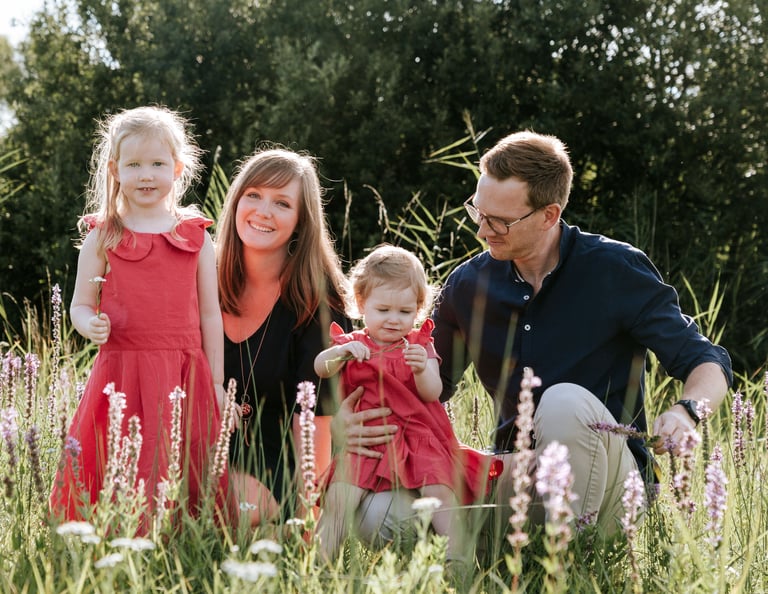 Photo de famille en plein air