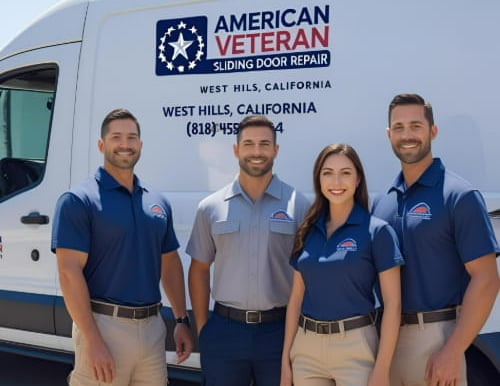 American Veteran sliding doors repair team