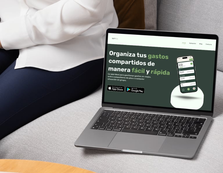 diseño web comercial splitUp