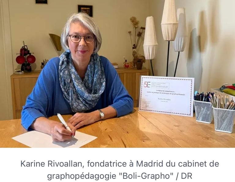 cabinet boli-grapho rééducation écriture et disgraphie à Madrid