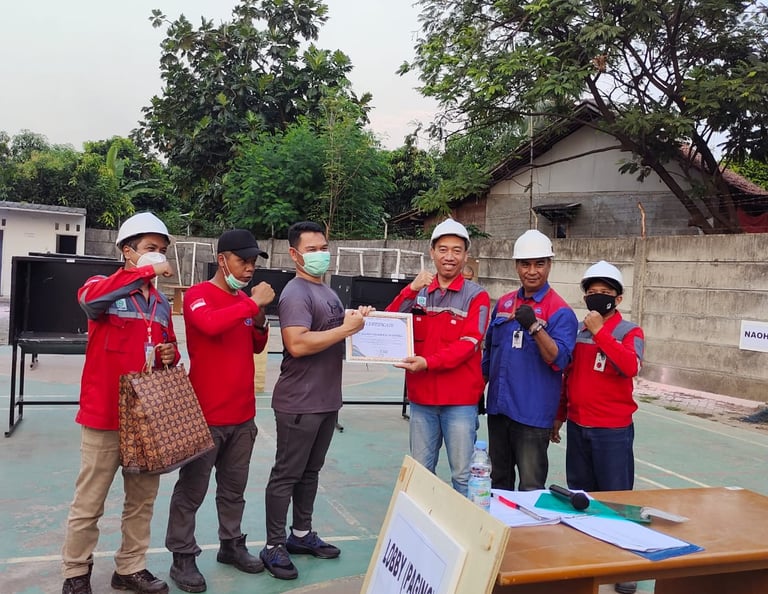 Penyerahan Sertifikat Penghargaan Training APAR