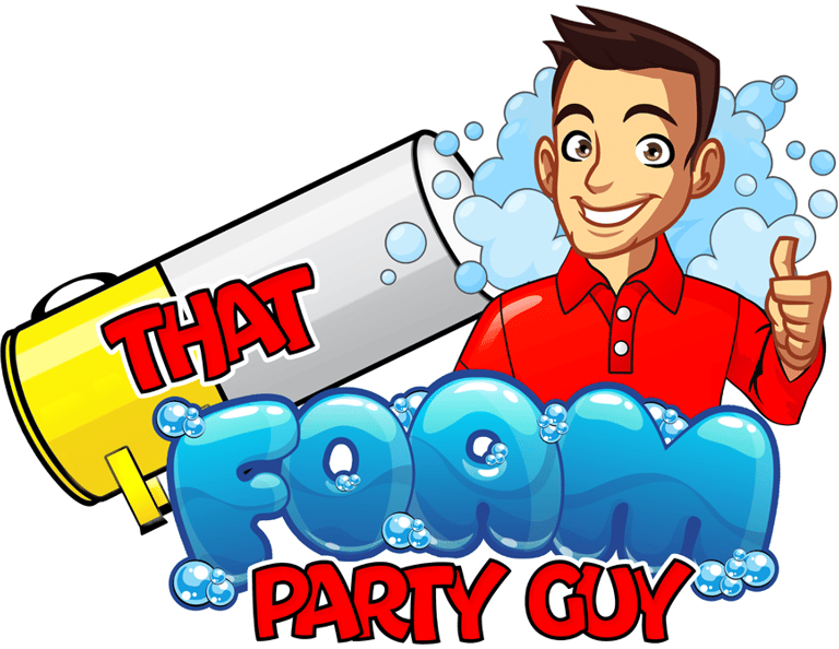 Foam Party Logo for Glow foam and foam rentals