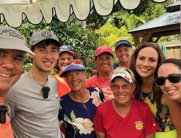 Dylan Frazier with some fans