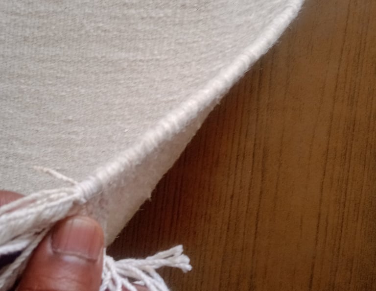 Handmade flat weave rug crafted from premium Tibetan Highland wool