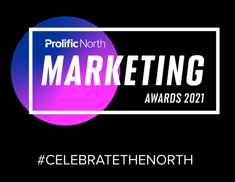 a logo for the prolife north north marketing awards