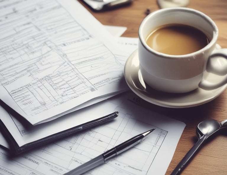 A friendly consultant reviewing financial documents with a small business owner in a cozy office.