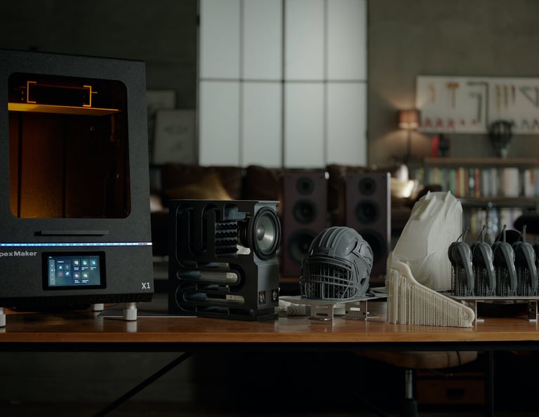 Exemple d’objets réalisés par imprimante 3D 