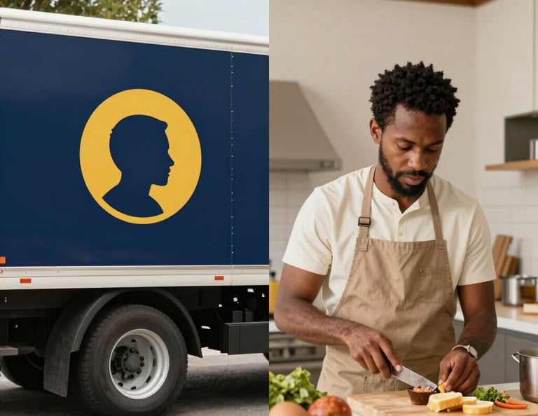 blue and white striped round textile
