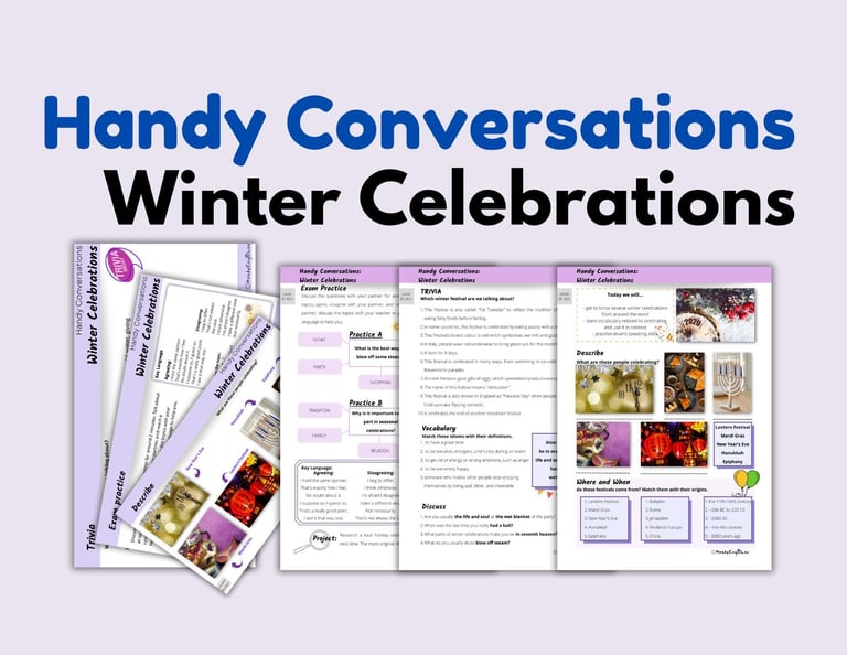 winter celebrations around the worlds english lesson plan pdf
