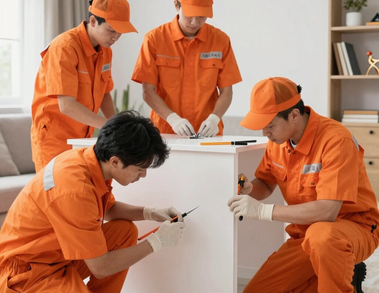 An old, multi-story concrete building features numerous advertising signs in Arabic, with some signs mounted perpendicular to the walls and others flat against them. The building has several windows with green-tinted glass, and air conditioning units are visible under some windows. The ground floor hosts shops with closed roller shutters, and an ornate street lamp is visible in front of the building. The sky is clear and blue, providing a contrasting backdrop to the building.