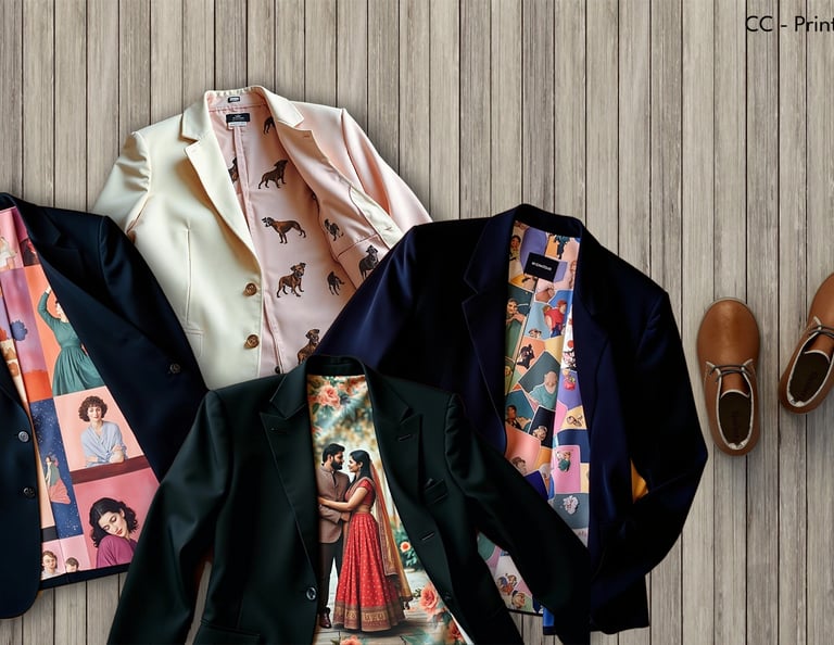 Boutique-style Interlining printing for custom made-to-measure orders