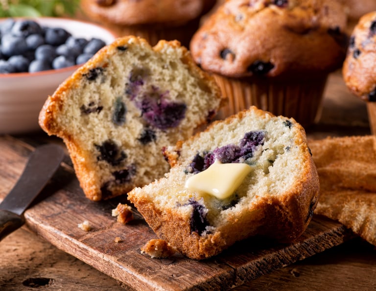 Keto Blueberry Muffins