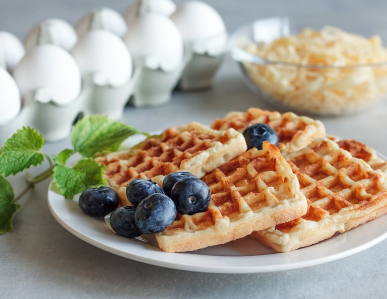 Keto Almond Flour Waffles