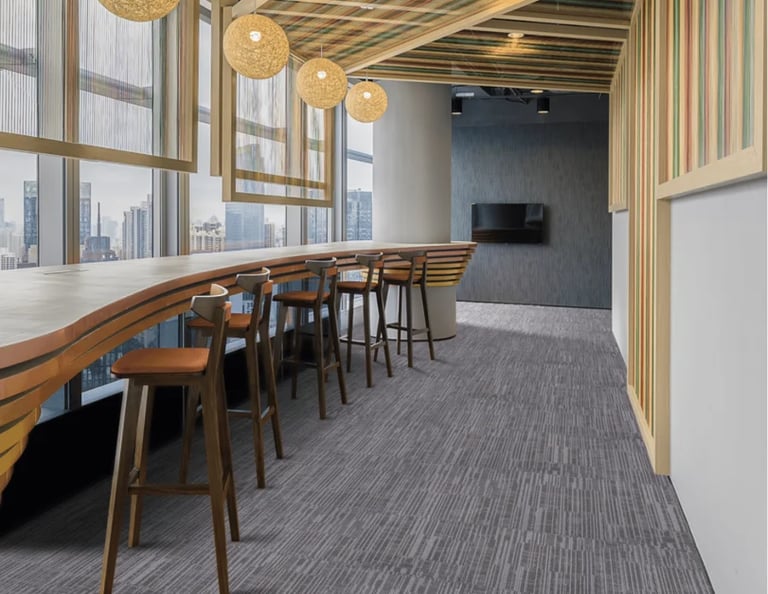 Garfield1 commercial carpet tile with subtle textured pattern, ideal for professional office interiors in London, Ontario.