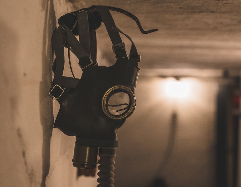 a gas mask 