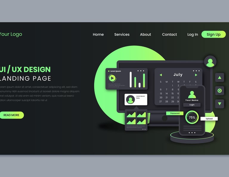 Imagen sitio web para empresas y emprendedores que quieren ofrecer bienes y servicios en linea.
