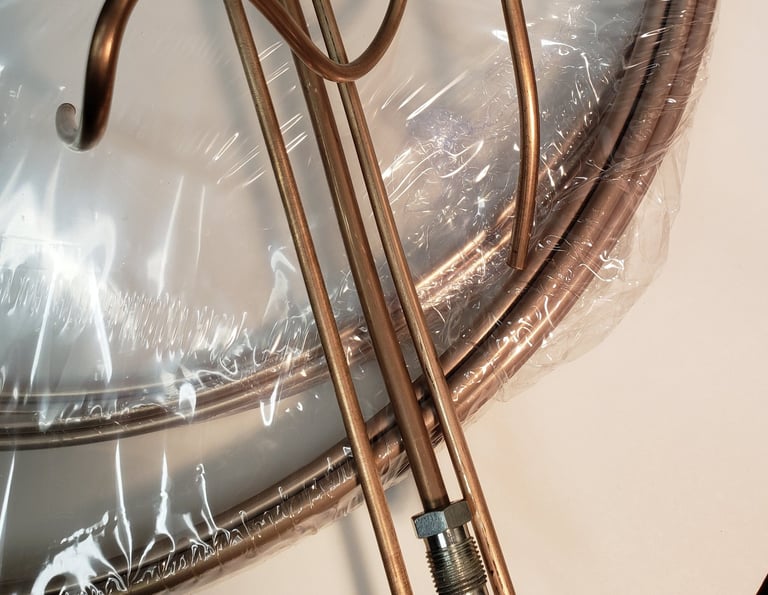 copper nickel brake lines, coils and custom lengths and fittings