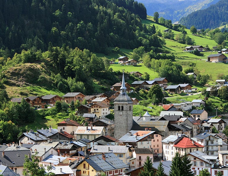 Traditional village Alps