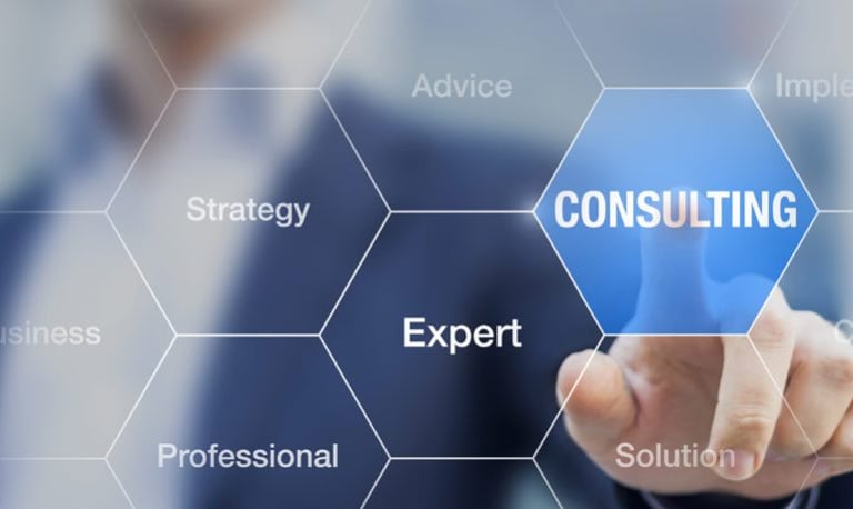 Different Services like consultation, solution, strategy.