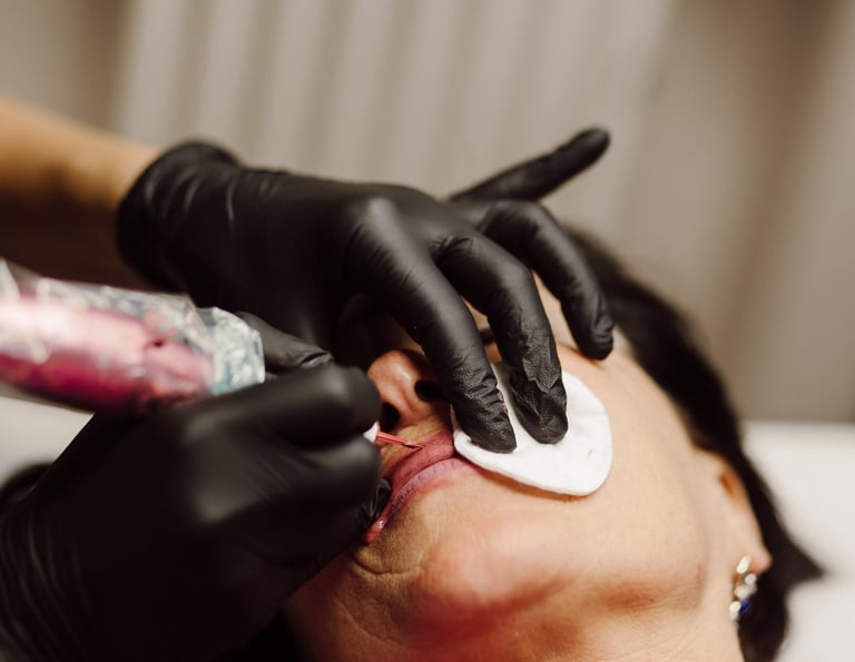 Trattamento PMU labbra per definizione e pigmentazione del contorno e colore naturale