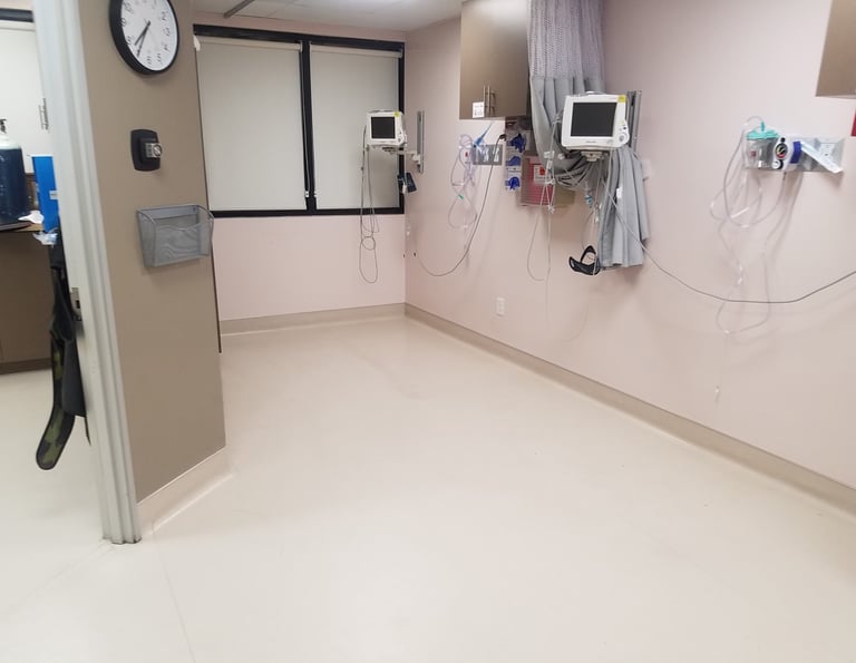surgical clinic center after a deep cleaning operation