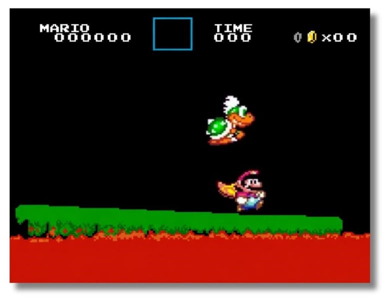 Ultima fase o Mario está enfrentando o chefe Bowser