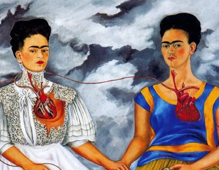 As Duas Fridas (1939) por Frida Kahlo