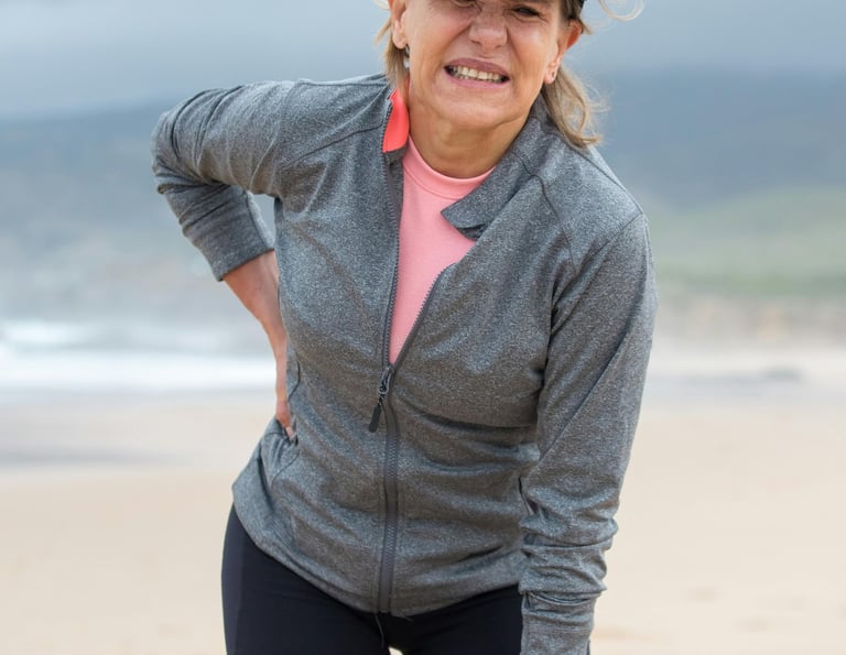 back pain and muscle stiffness