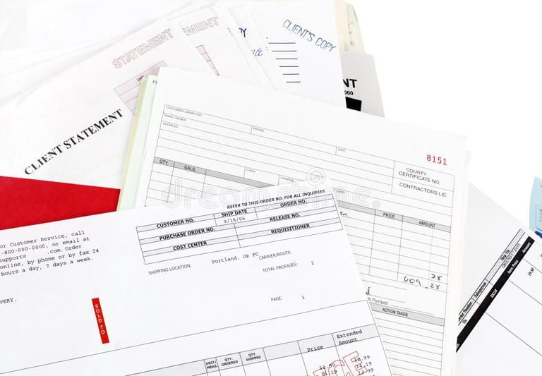 Image of many bills