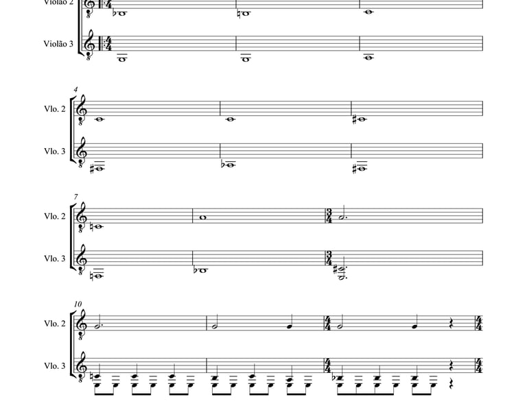 Imagem: parte completa de "Processão 13 de Maio" do livro "violão em letra e música".