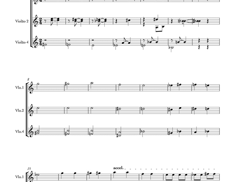 Imagem: parte completa de "Lá se vai" do livro "violão em letra e música".