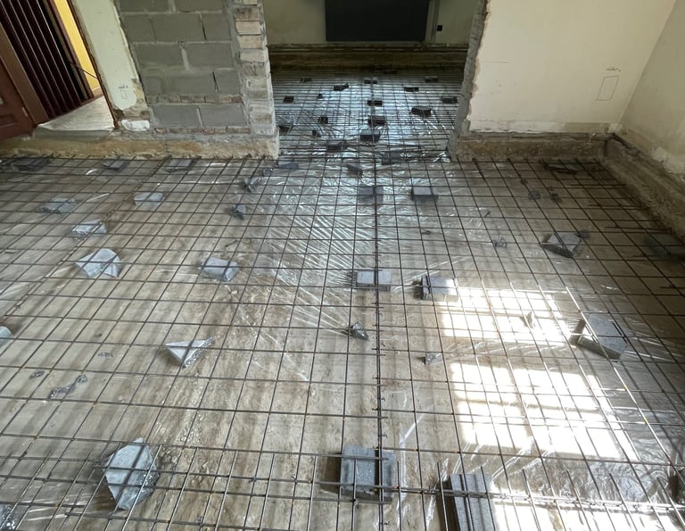 "Betonfundering storten 60m² in Genk door Senpro BV"