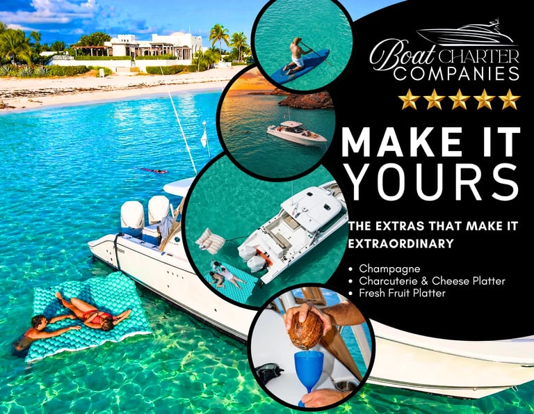 aura, boat charter companies, private boat sxm, day charter st martin